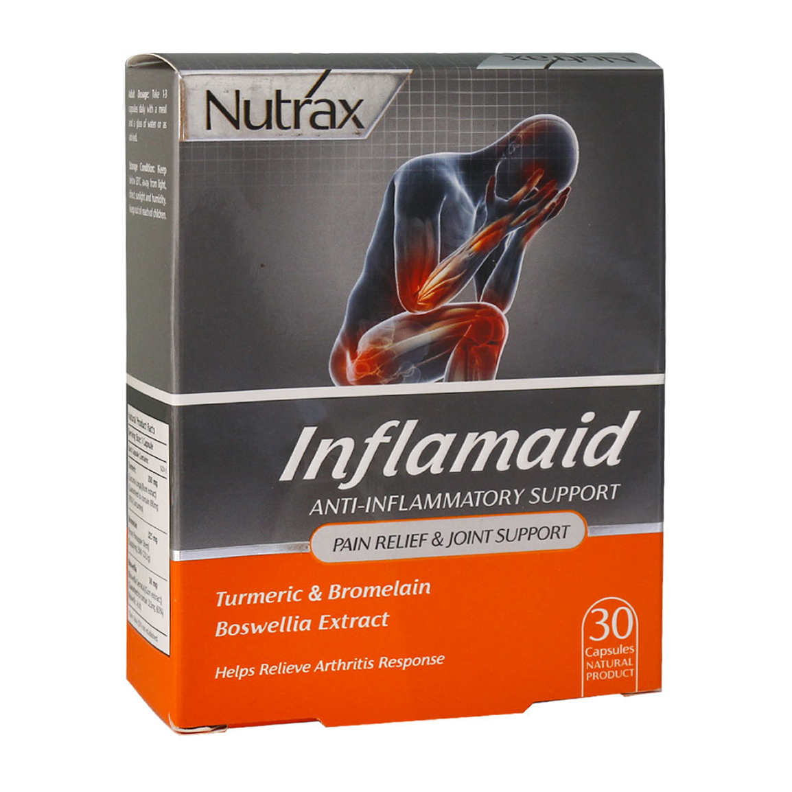 کپسول اینفلامید  بسته 30 عددی Nutrax Inflamaid 30 Caps