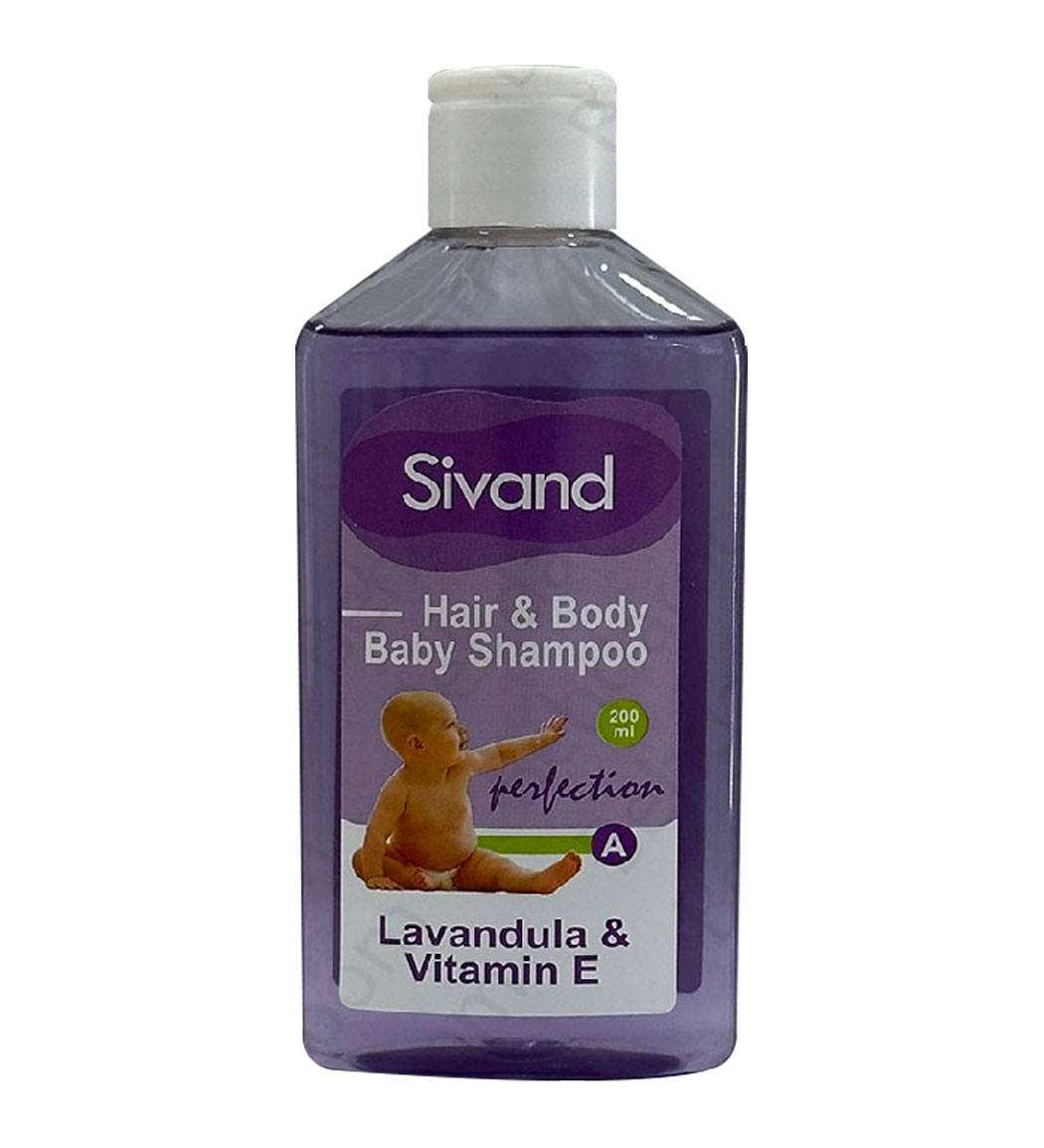 شامپو سر و بدن کودک حاوی عصاره لاواند و ویتامین E حجم 200میل Sivand Hair And Body Baby Shampoo Lavandula And Vitamin E 200ml