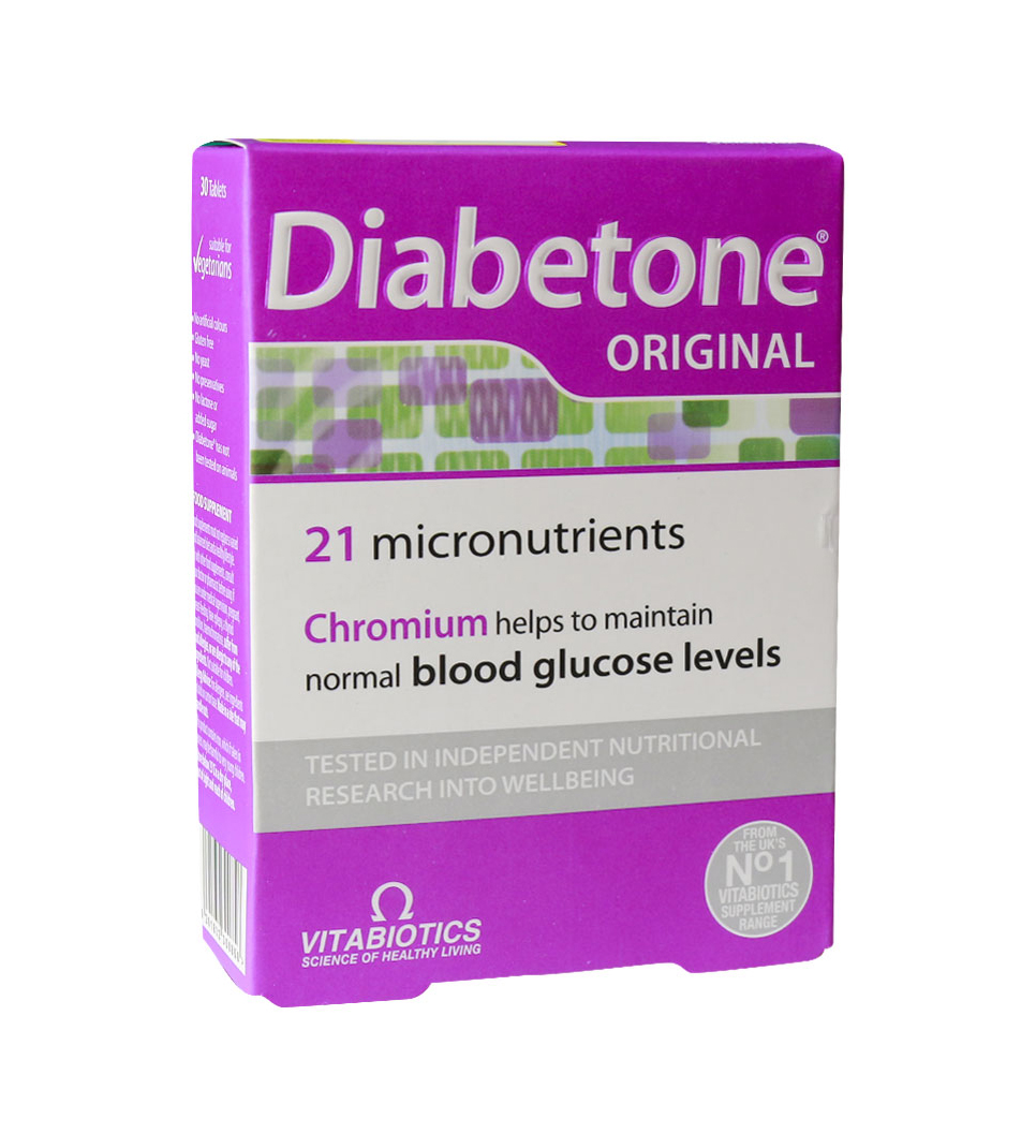 قرص دیابتون  بسته 30 عددی Vitabiotics Diabetone 30 Tabs