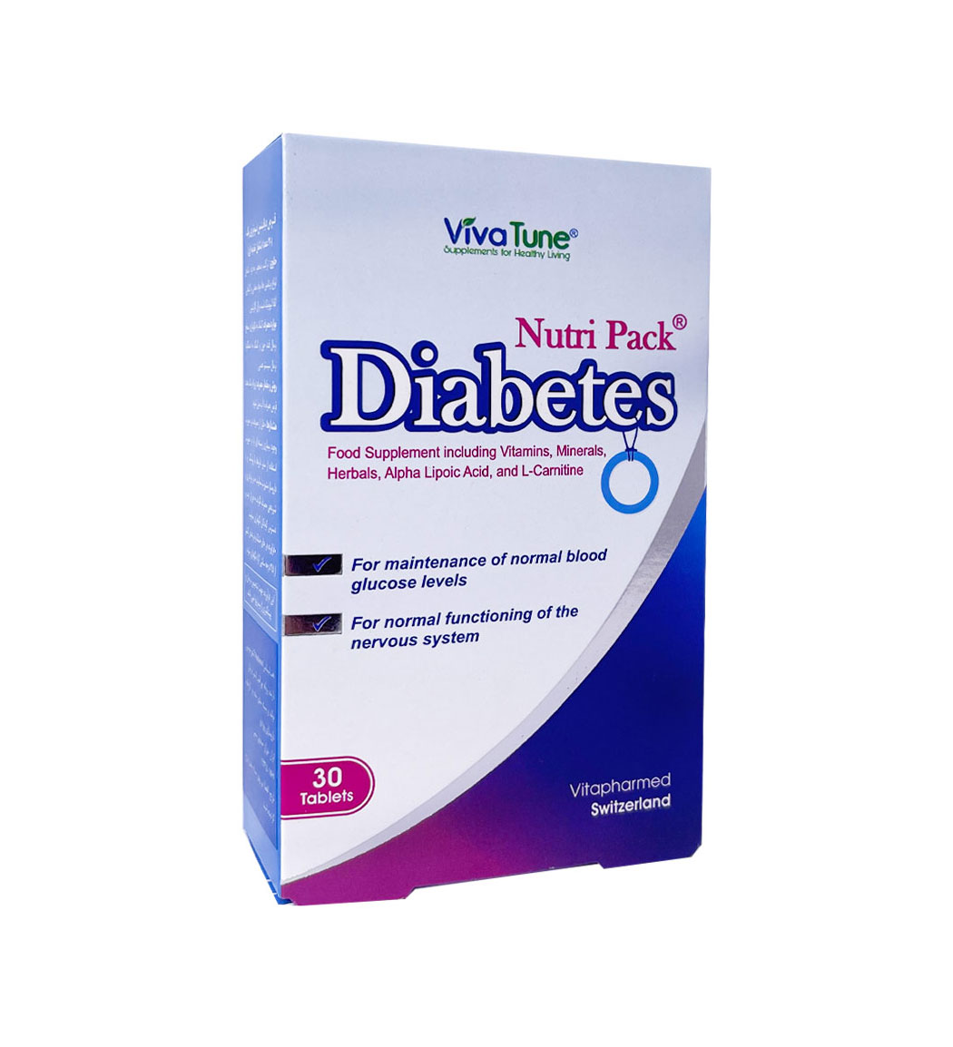 قرص دیابتس نوتری پک ویواتیون 30 عدد Vivatune Nutri Pack Diabets 30 Tablets