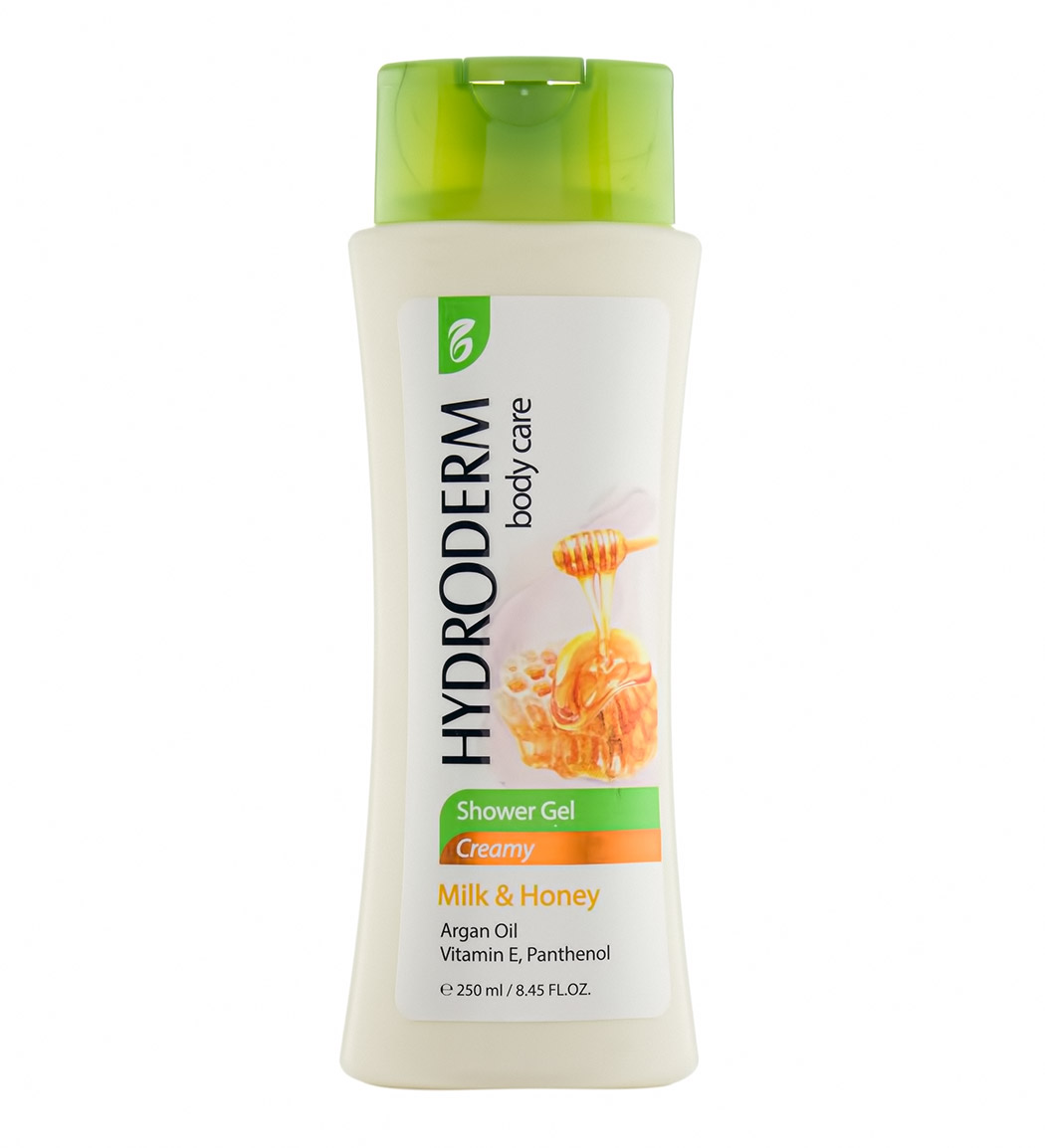 شامپو بدن کرمی با رایحه شیر و عسل 250 میل Hydroderm Creamy Body Wash 250ml