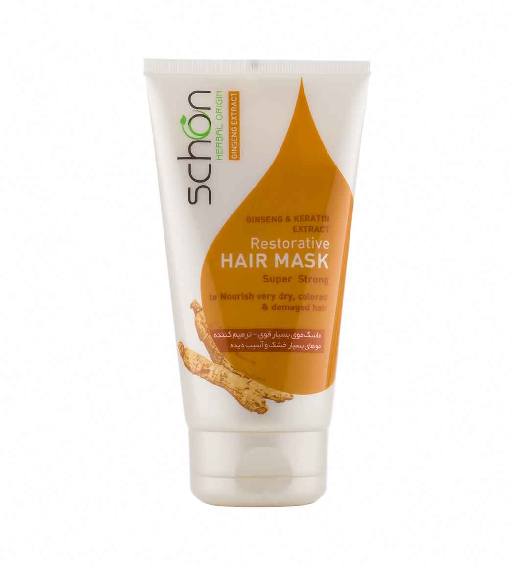 ماسک مو کراتین و جینسینگ 150میل Schon Keratin And Ginseng Hair Mask 150ml