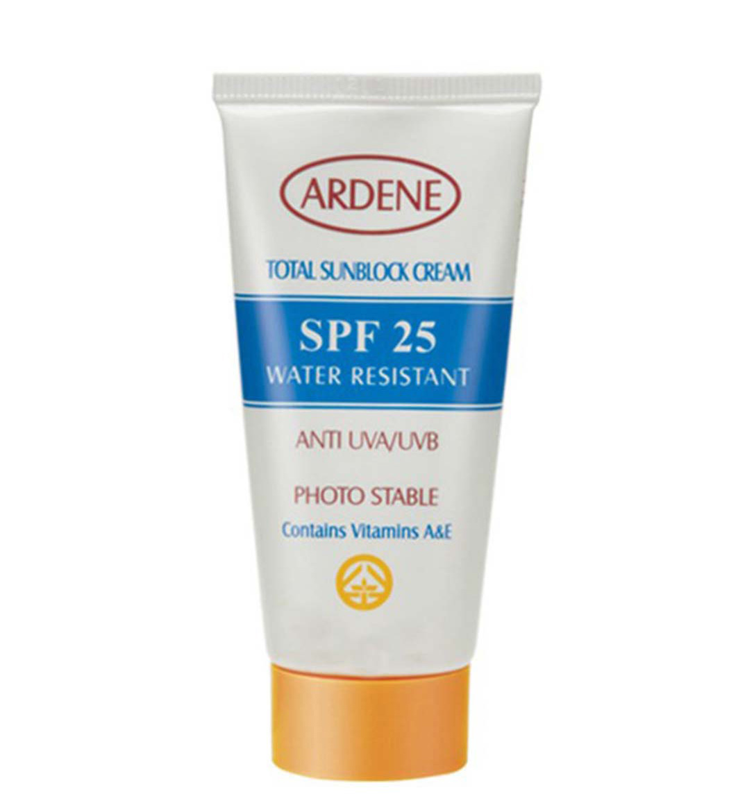 کرم ضد آفتاب  پوست خشک و معمولی اس پی اف 25 ardene spf 25 water resistant sunblock cream