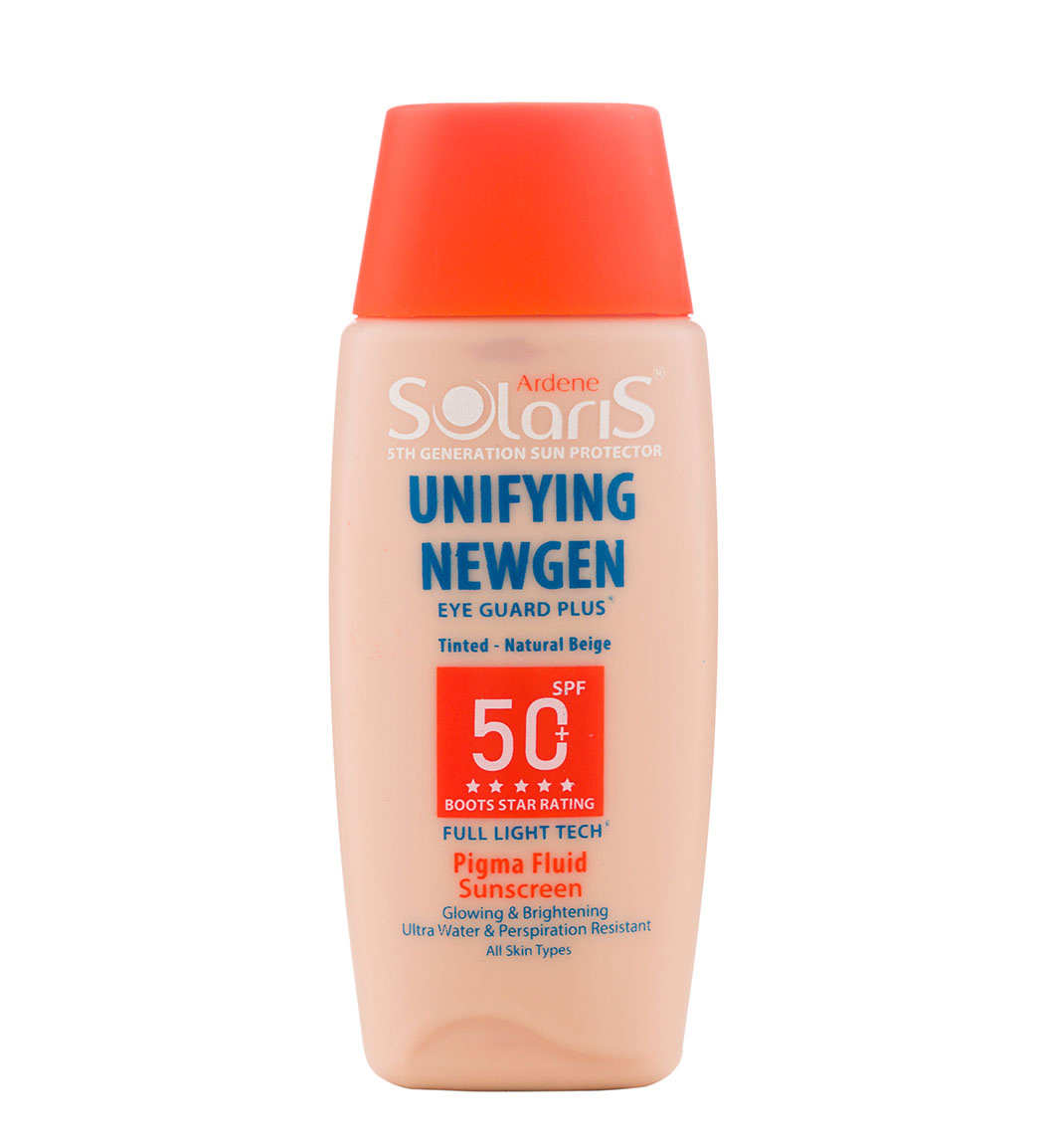 فلوئید ضد آفتاب و روشن کننده رنگی SPF 50 حجم 75 میلی لیتر Ardene Solaris Unifying Newgen SPF 50 Sunscreen Fluid 75ml