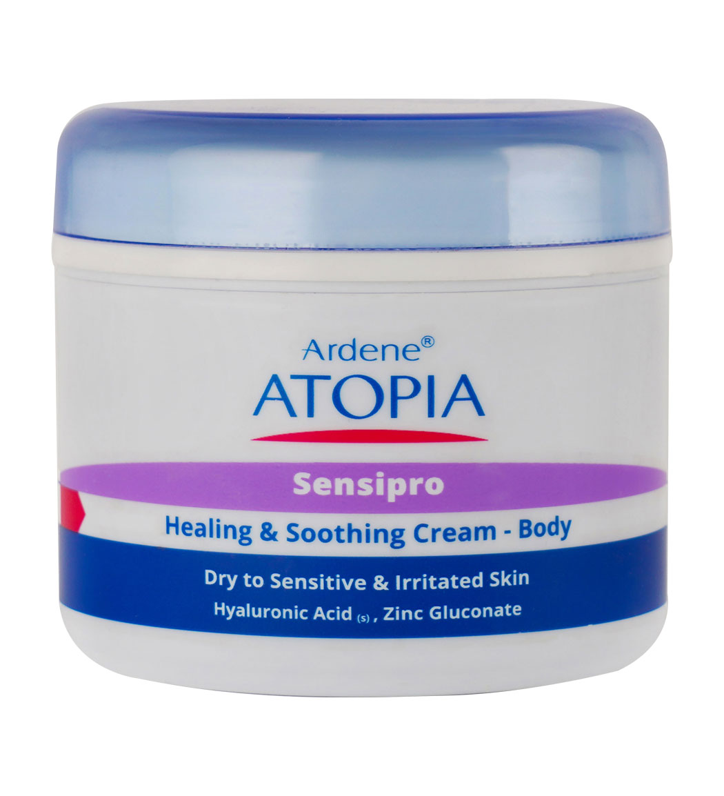 کرم بدن مرطوب کننده مدل Sensipro اتوپیا ardene atopia healing and soothing body cream