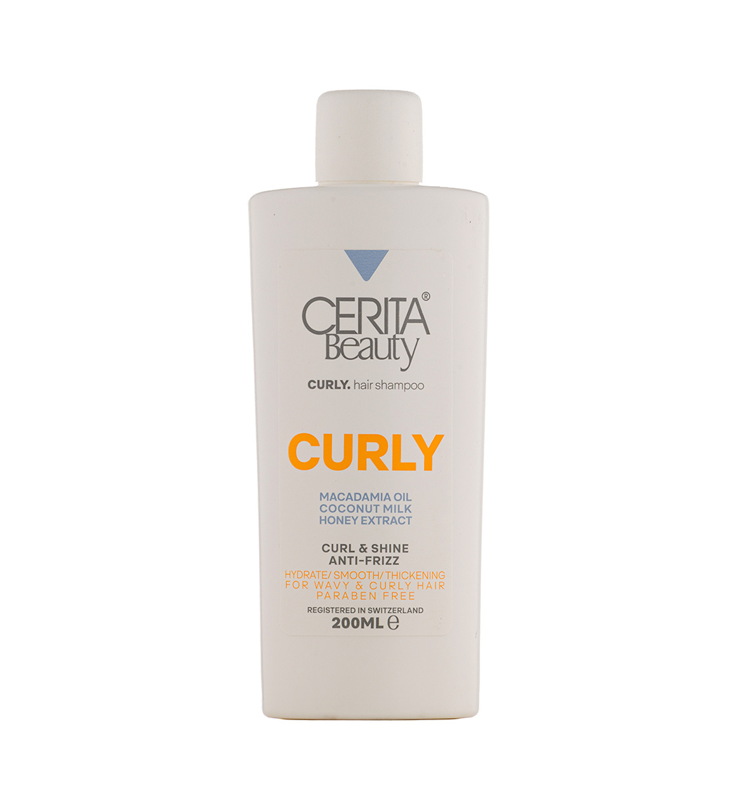 شامپو مناسب مو فر حجم 200 میلی لیتر Cerita Curly Hair Shampoo 200 ml