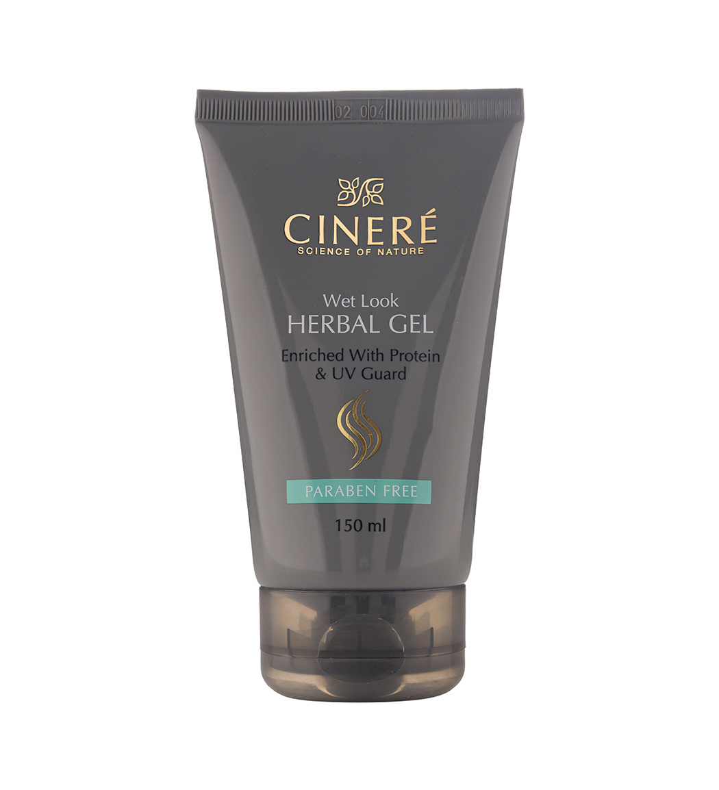ژل مو تیوپی ویتامینه cinere wet look herbal gel