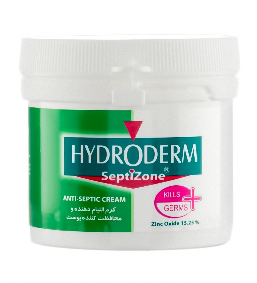 کرم سوختگی التیام دهنده و محافظت کننده پوست 150میل Hydroderm Septizone Anti Septic Healing Cream 150ml