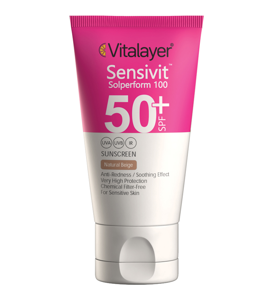 ضد آفتاب نچرال بژ  مدل سنسی ویت 40میل Vitalayer Sensivit Tinted Sunscreen 40ml