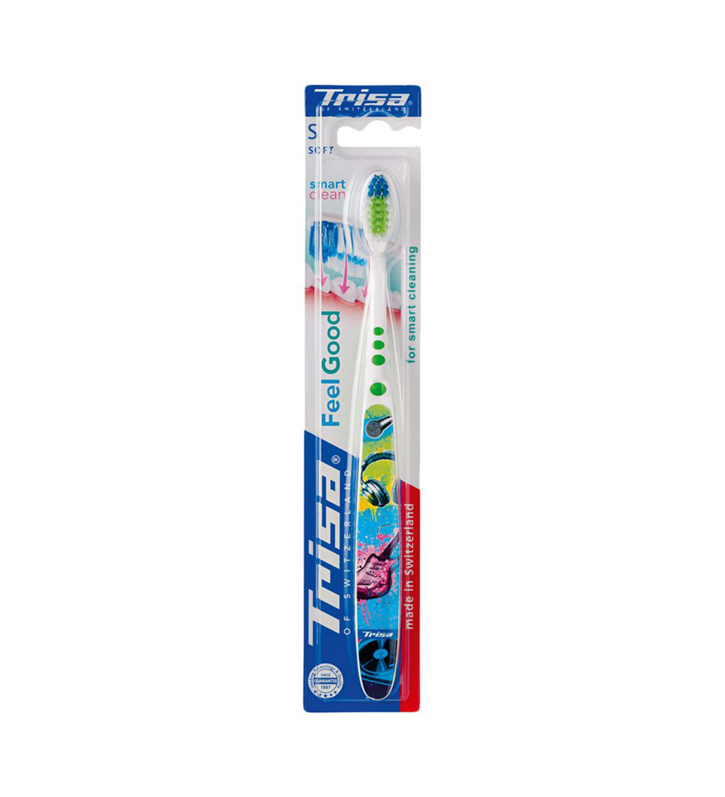 مسواک فیل گود اسمارت کلین نرم ارسال با رنگ رندوم Trisa Feel Good Smart Clean Soft Toothbrush