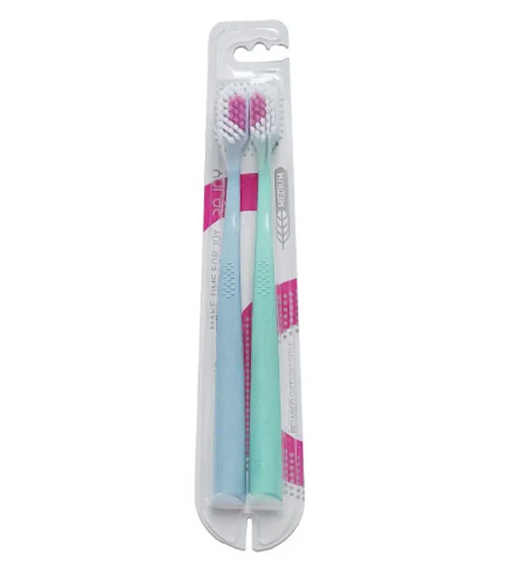 مسواک ری تنگو دوتایی با دسته سازگار با طبیعت و برس نرم Rejoy Retango Toothbrush Soft