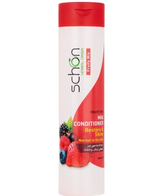 ‫نرم کننده موی سر فروتی میکس 400 میل Schon Fruity Mix Hair Conditioner 400ml