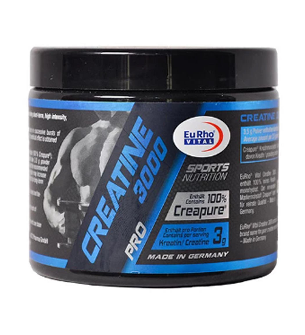 پودر خوراکی کراتین 3000 وزن 250 گرم Eurho Vital 3000 Creatine 250 g