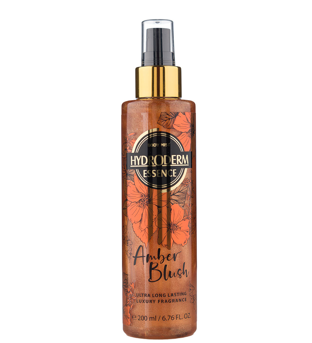 بادی اسپلش زنانه Amber Blush حجم 200 میل Hydroderm Body Splash Amber Blush For Women 200ml