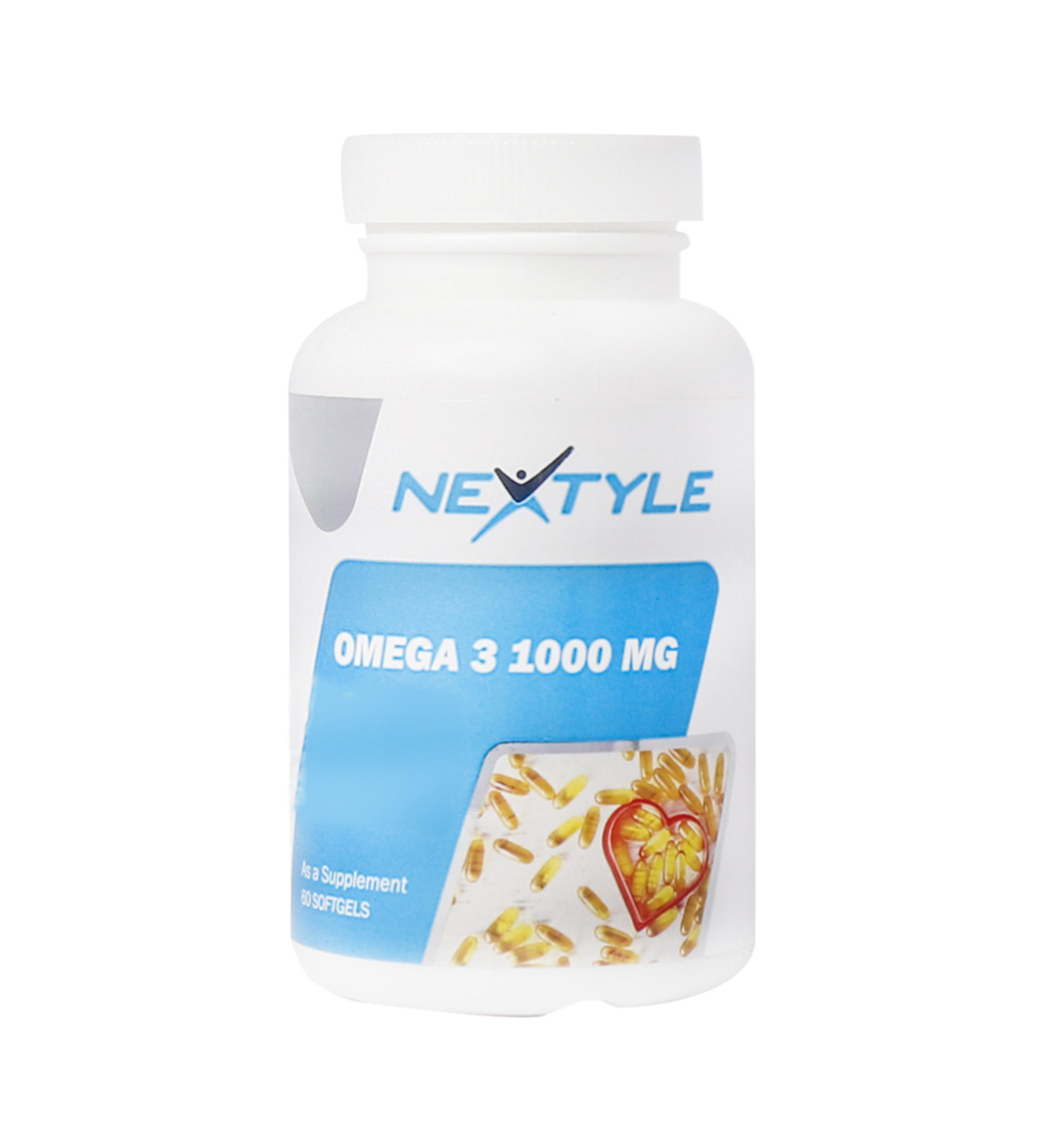 سافت ژل امگا 3 1000 میلی گرم بسته 60 عددی Nextyle Omega 3 1000 Mg 60 Softgels