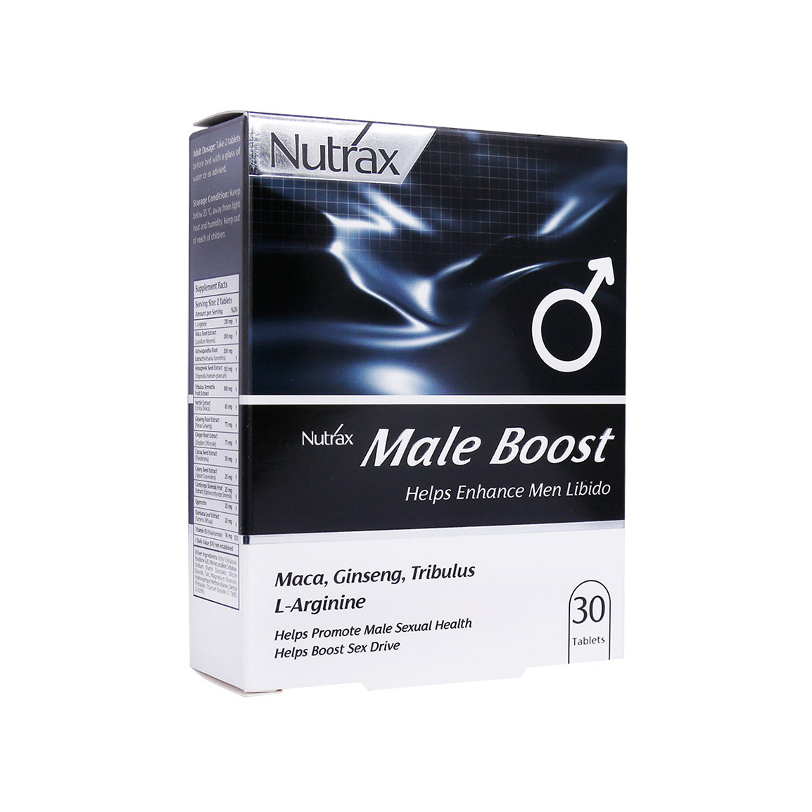 قرص تقویت جنسی میل بوست مخصوص آقایان بسته 30 عددی Nutrax Male Boost 30 Tablets