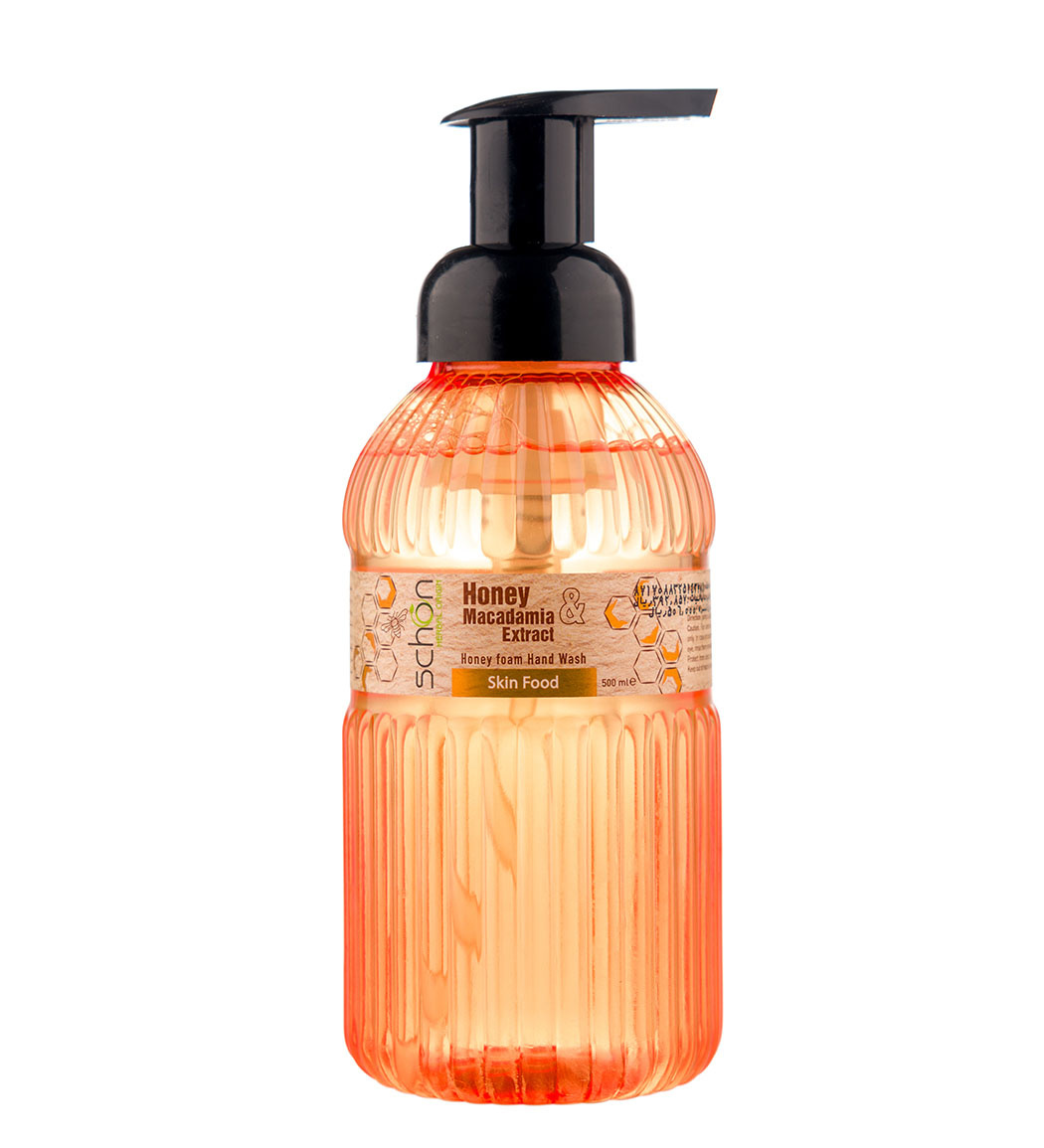 مایع دستشویی فومی با عصاره عسل 500 میلی لیتر Schon Honey Foam Hand Wash 500ml