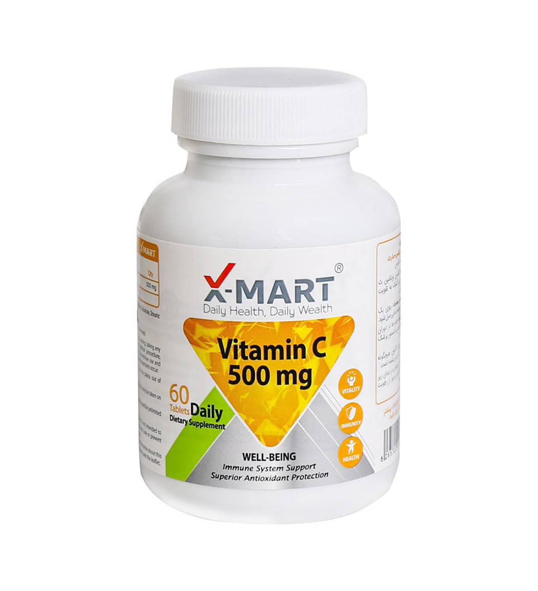 قرص ویتامین C 500 بسته 60 عددی X Mart Vitamin C 500 mg 60 Tablets